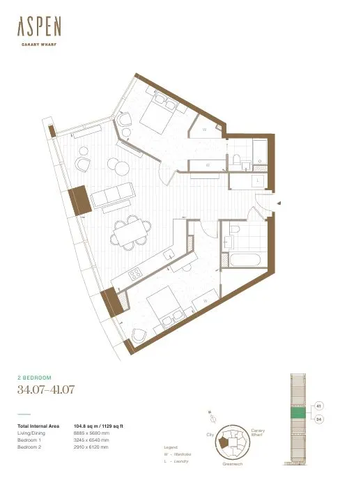 Floor plan for Residence 3507