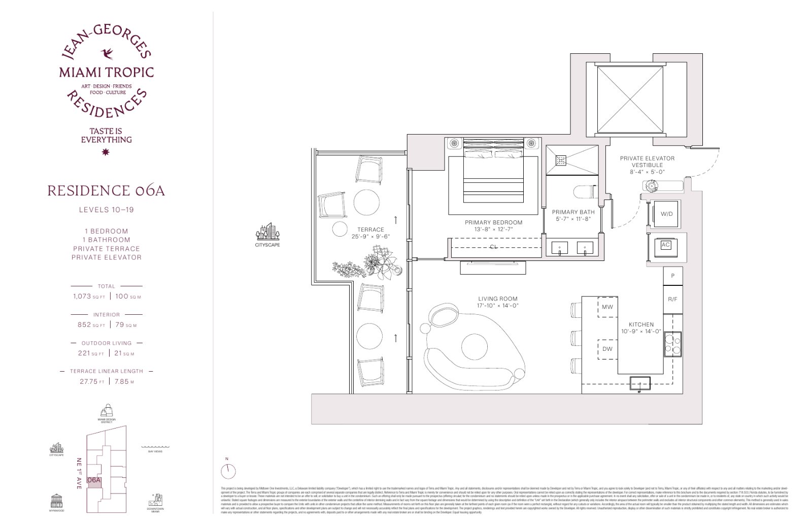 Floor plan for Residence 1206