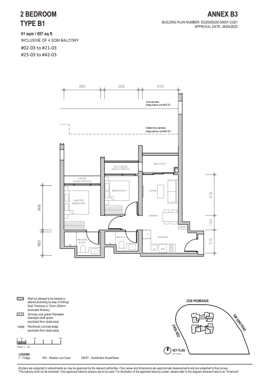 Floor plan for 1 Zion Promenade