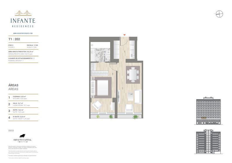 Floor plan for  Avenida Infante Santo 34