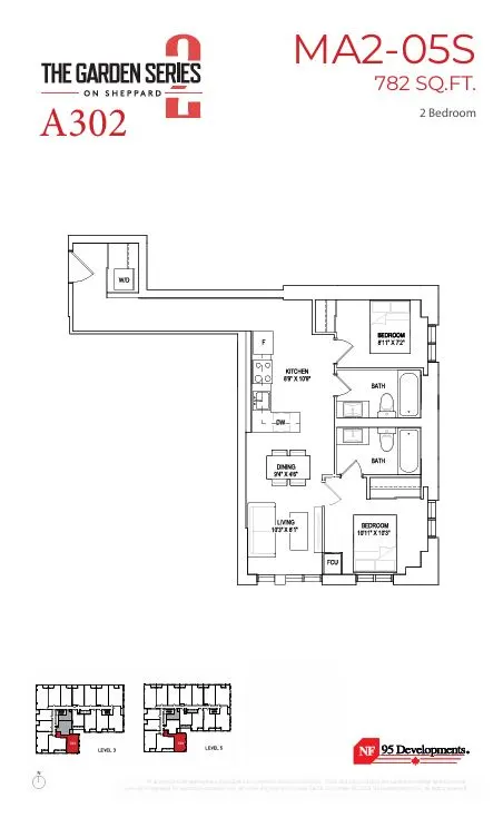 Floor plan for Residence A302