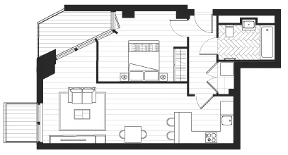 Floor plan for Residence 2201