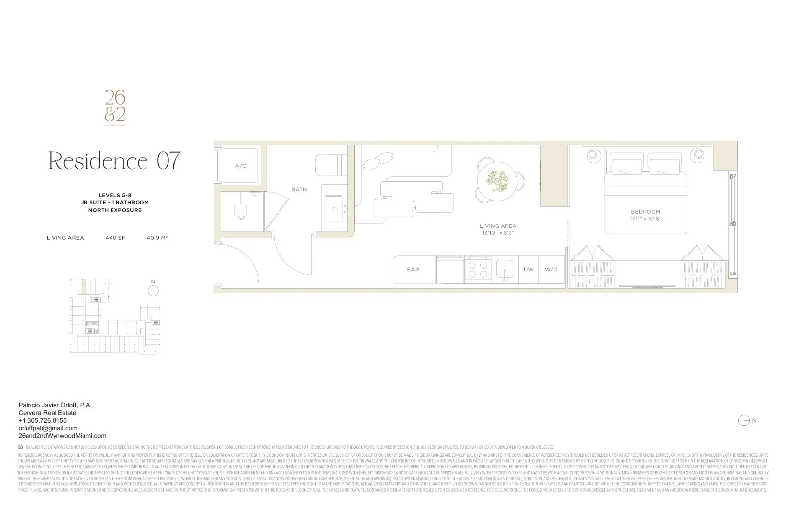 Floor plan for Residence 607