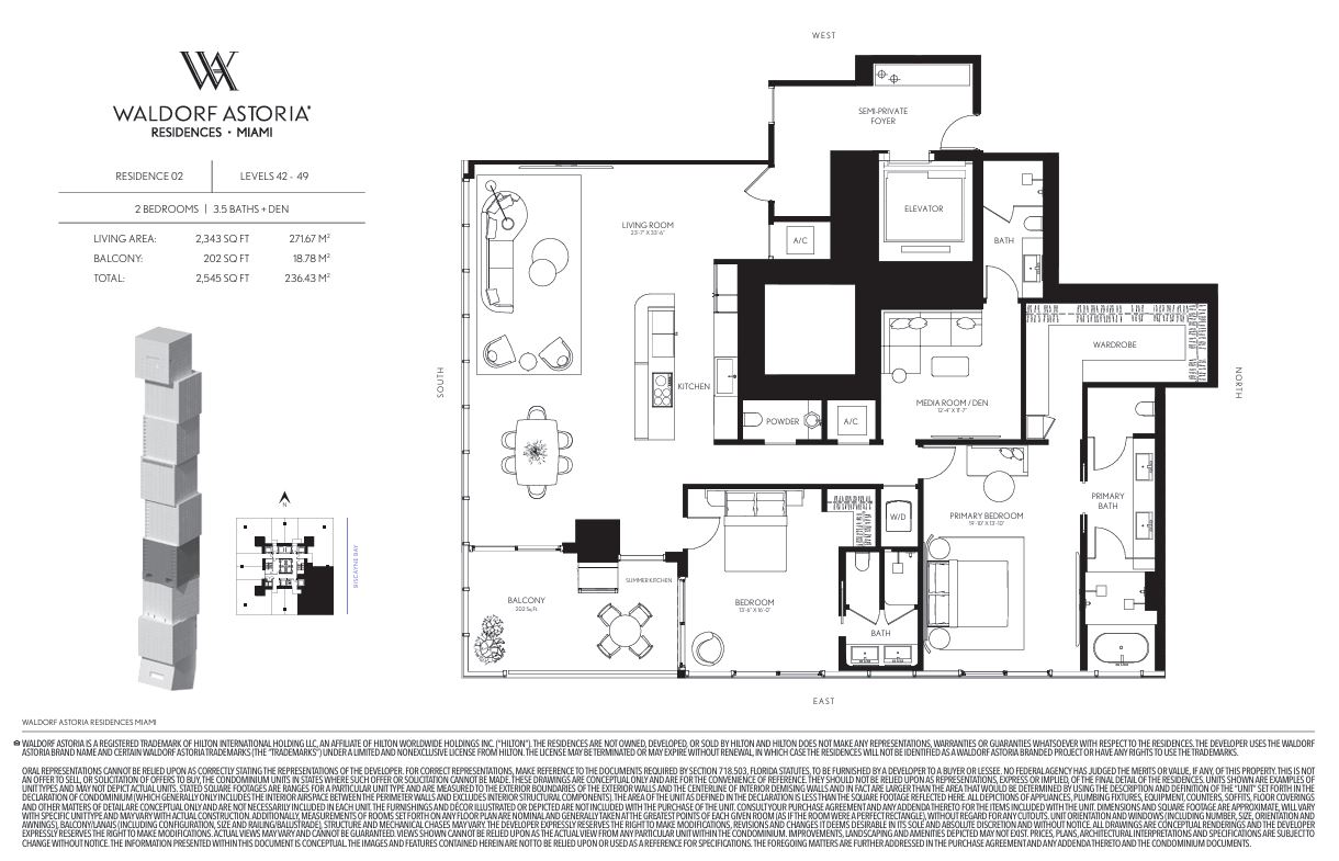 Floor plan for Residence 4202