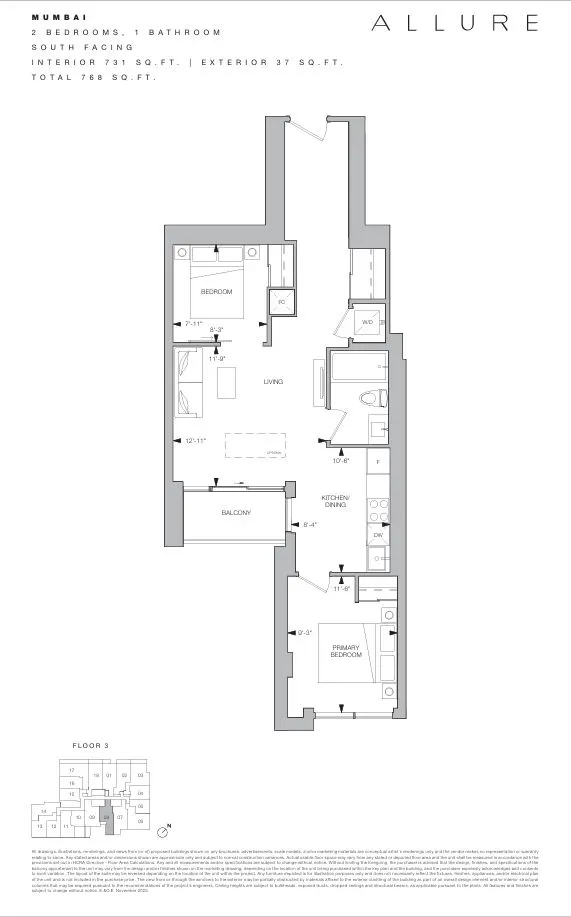 Floor plan for Residence MUMBAI