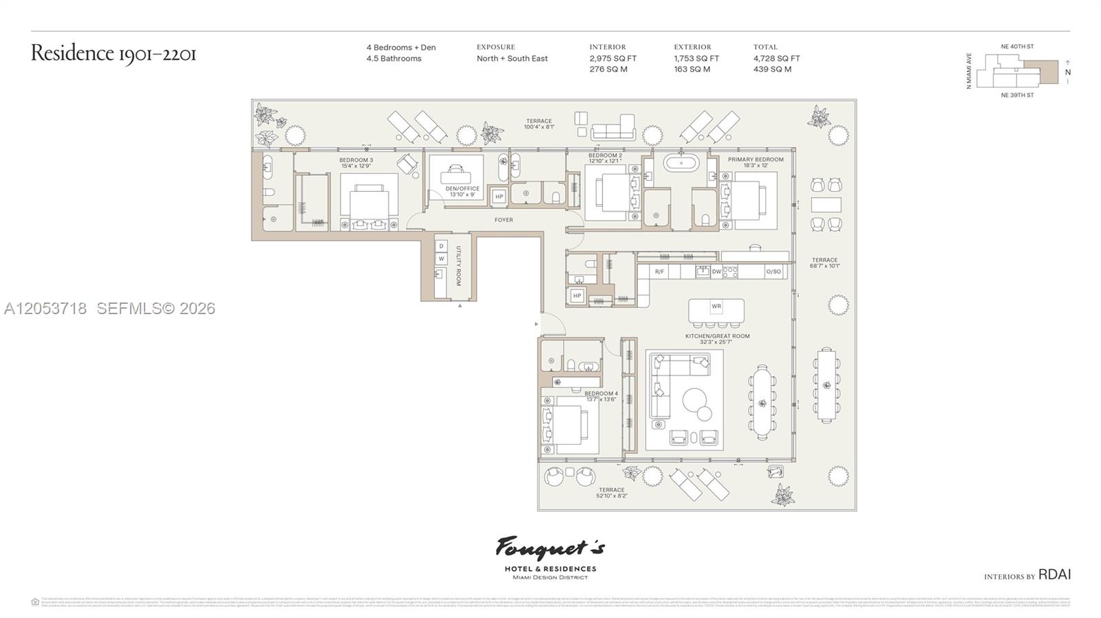 Floor plan for Residence 2101