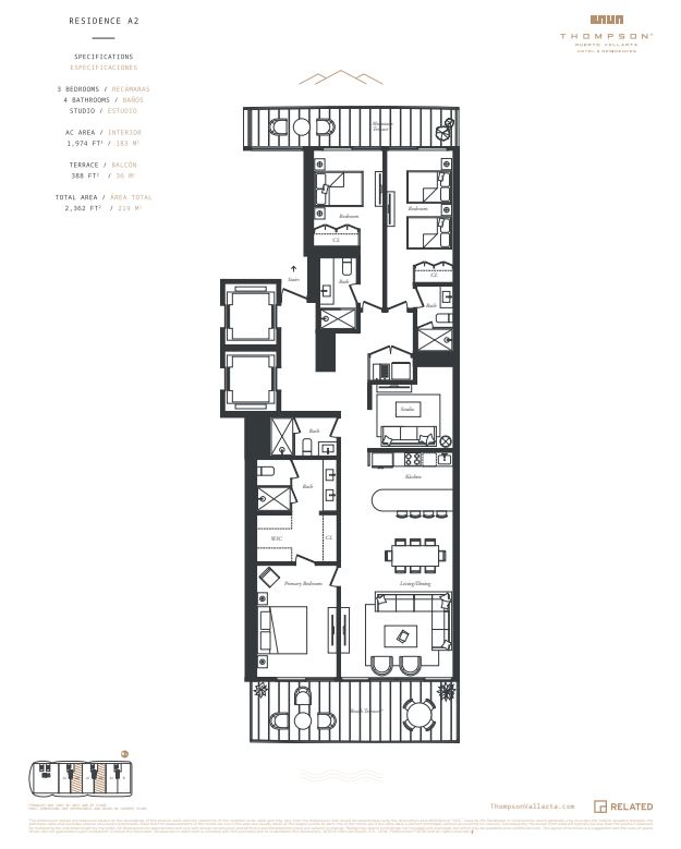 Floor plan for Av. Francisco Medina Ascencio 2585, Zona Hotelera
