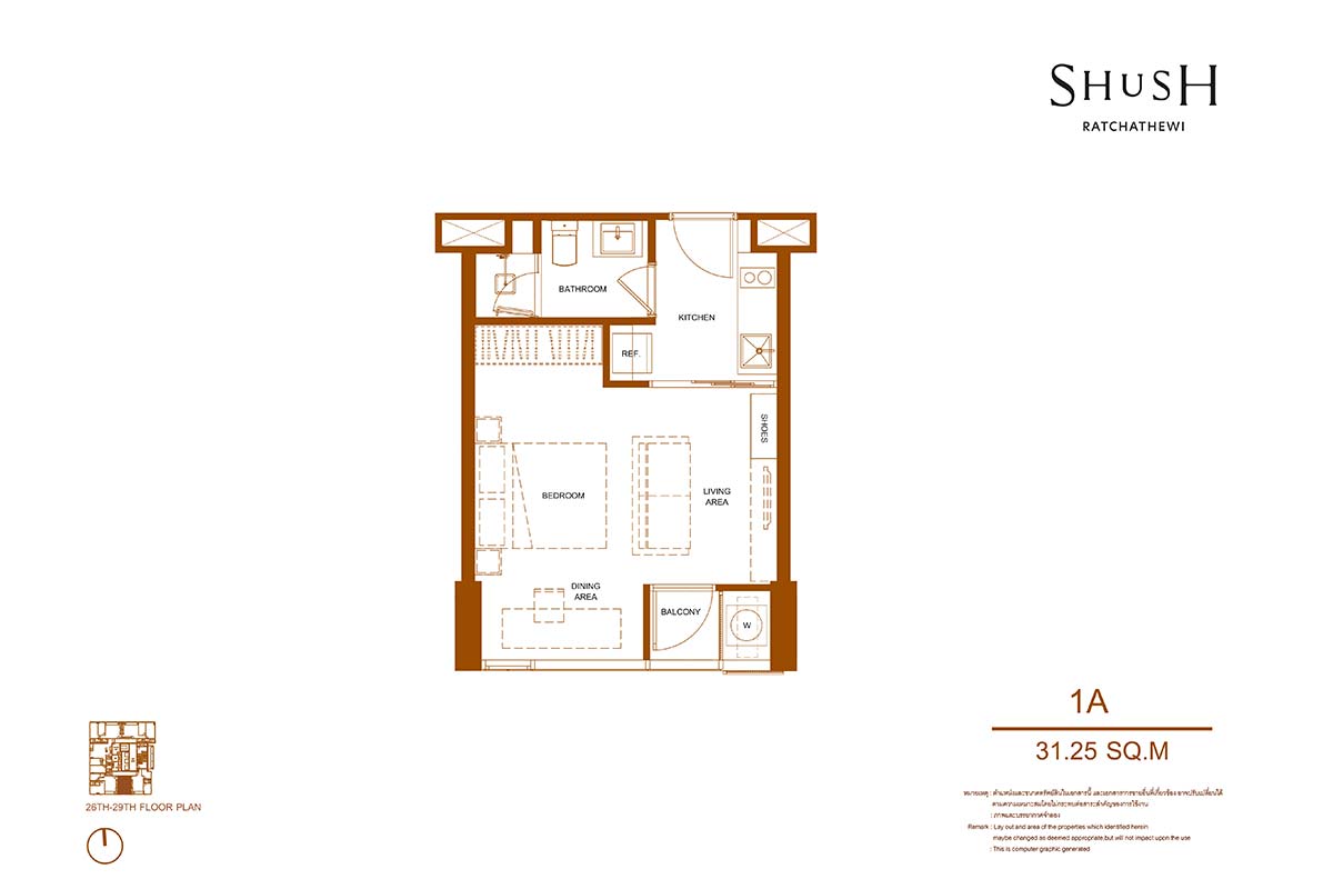 Floor plan for 284 Phaya Thai Road,