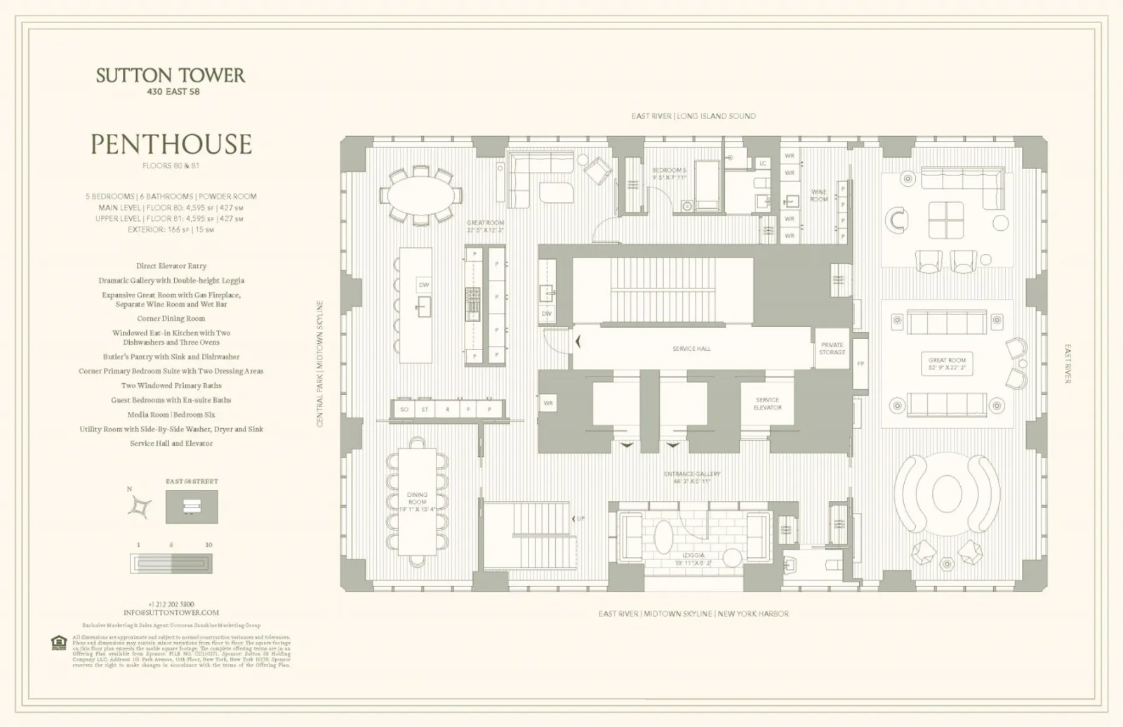 Floor plan for Residence PH80