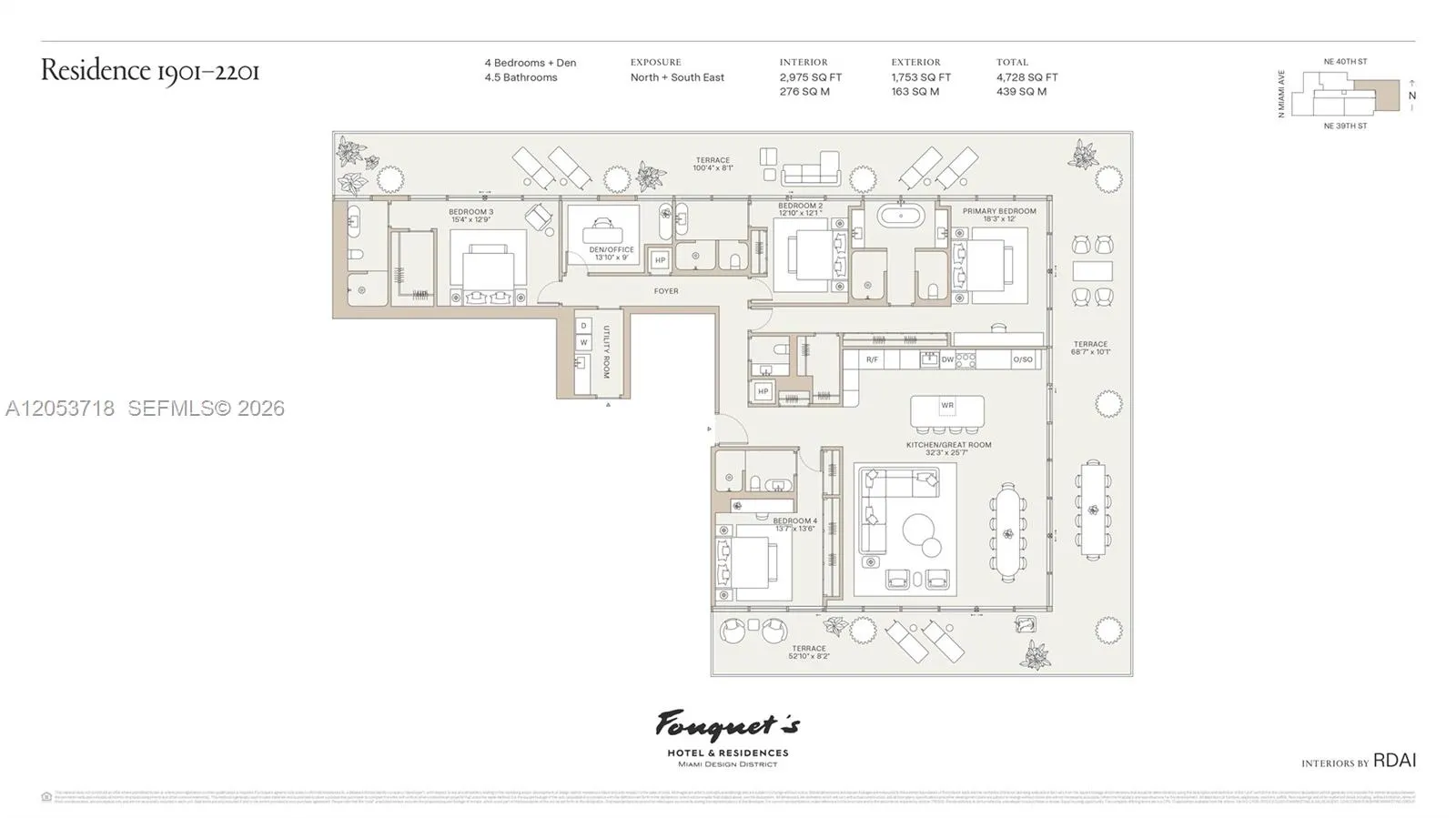 Floor plan for Residence 2101
