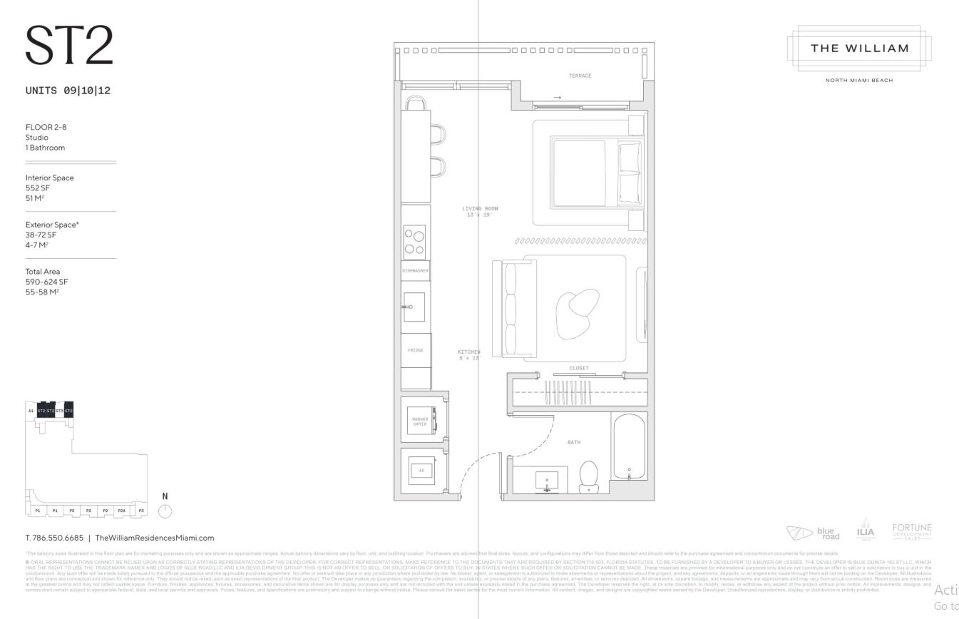 Floor plan for Residence 209