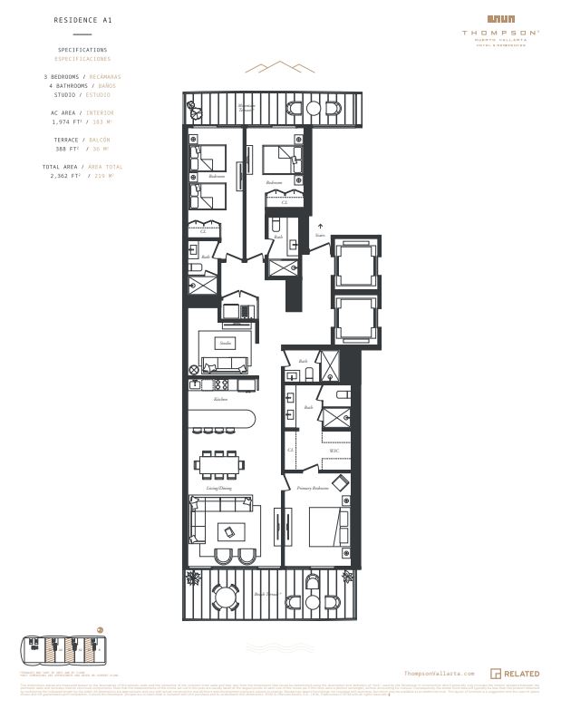 Floor plan for Av. Francisco Medina Ascencio 2585, Zona Hotelera