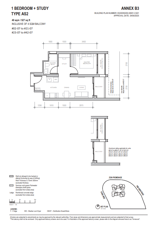 Floor plan for 1 Zion Promenade