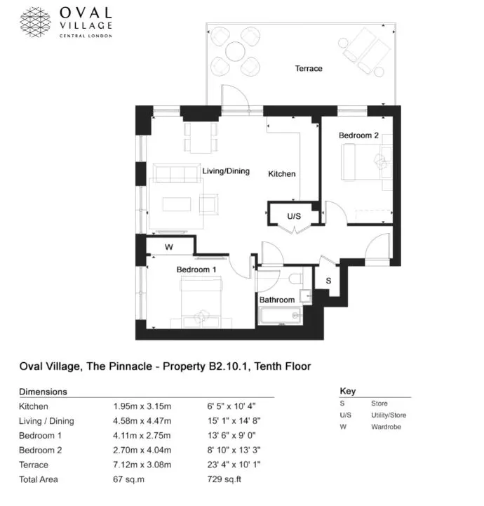 Floor plan for 9 Gasholder Place