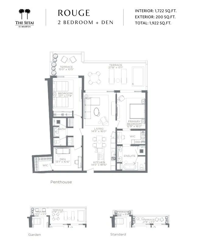 Floor plan for Residence ROUGE