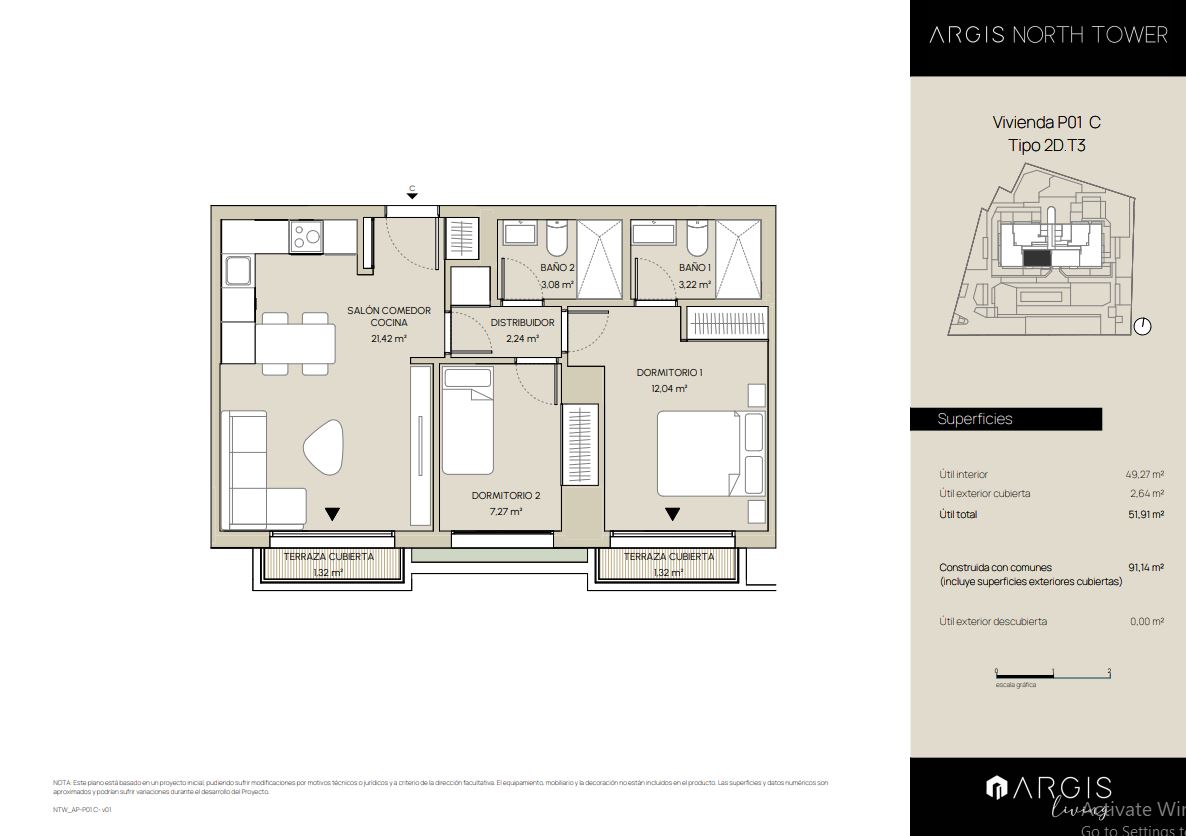 Floor plan for  Avenida de Burgos 18