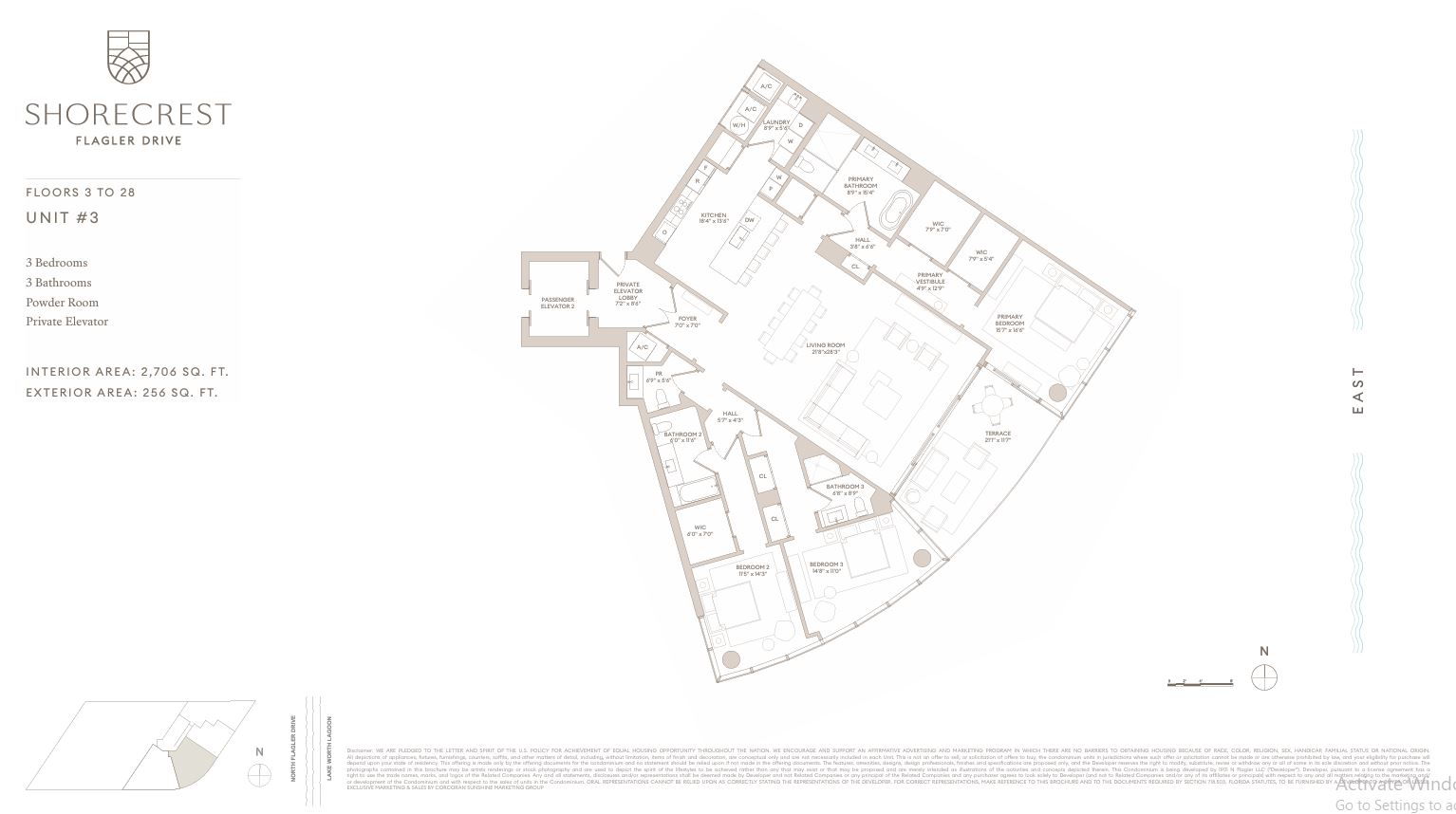 Floor plan for Residence 3