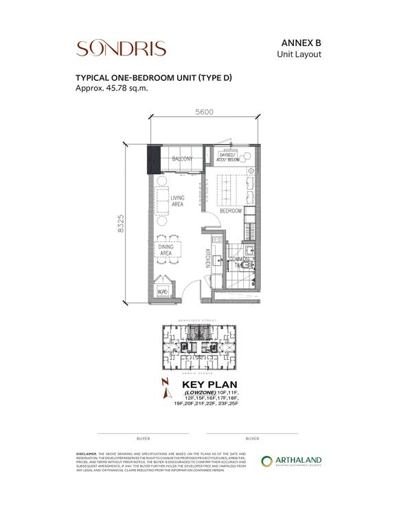 Floor plan for Arnaiz Avenue in Legazpi Village, Barangay San Lorenzo,
