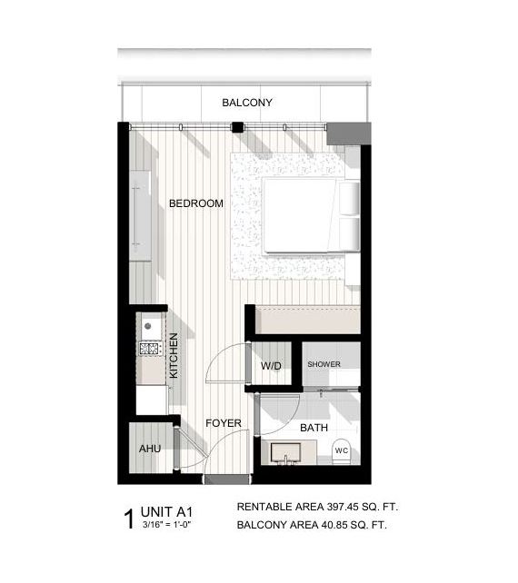 Floor plan for Residence Unit A1