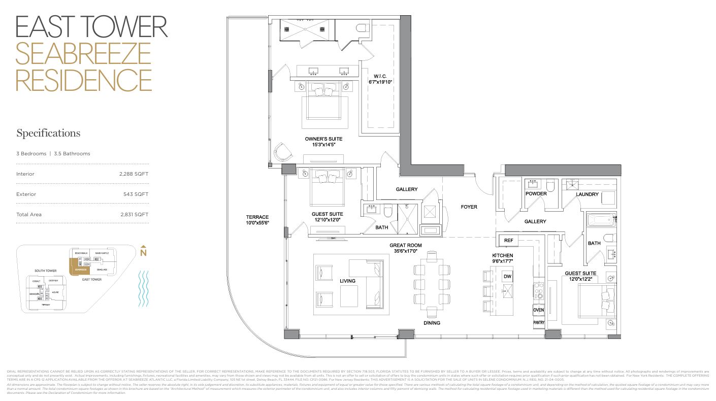Floor plan for Residence Sea Breeze Residence