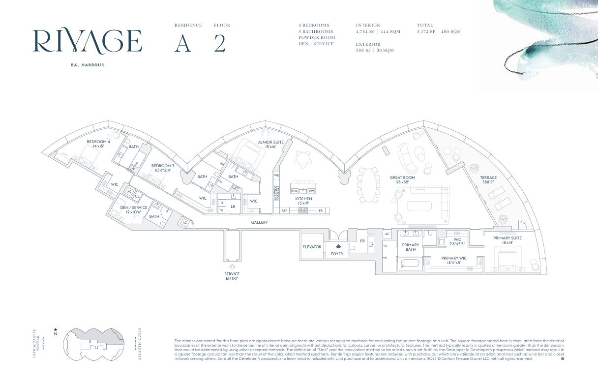 Floor plan for Residence Residence A