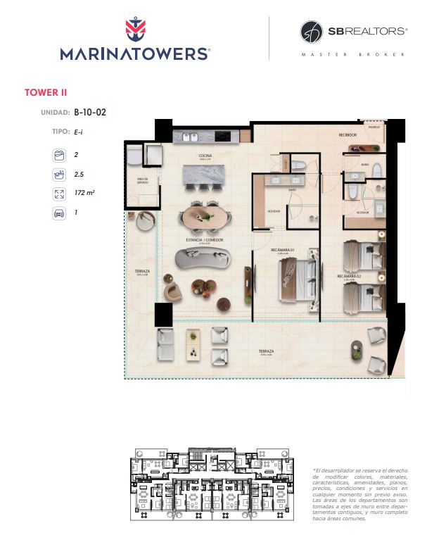 Floor plan for Av. Paseo de la Marina Sur 197