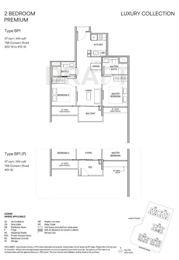 Floor plan for Residence TYPE BP1
