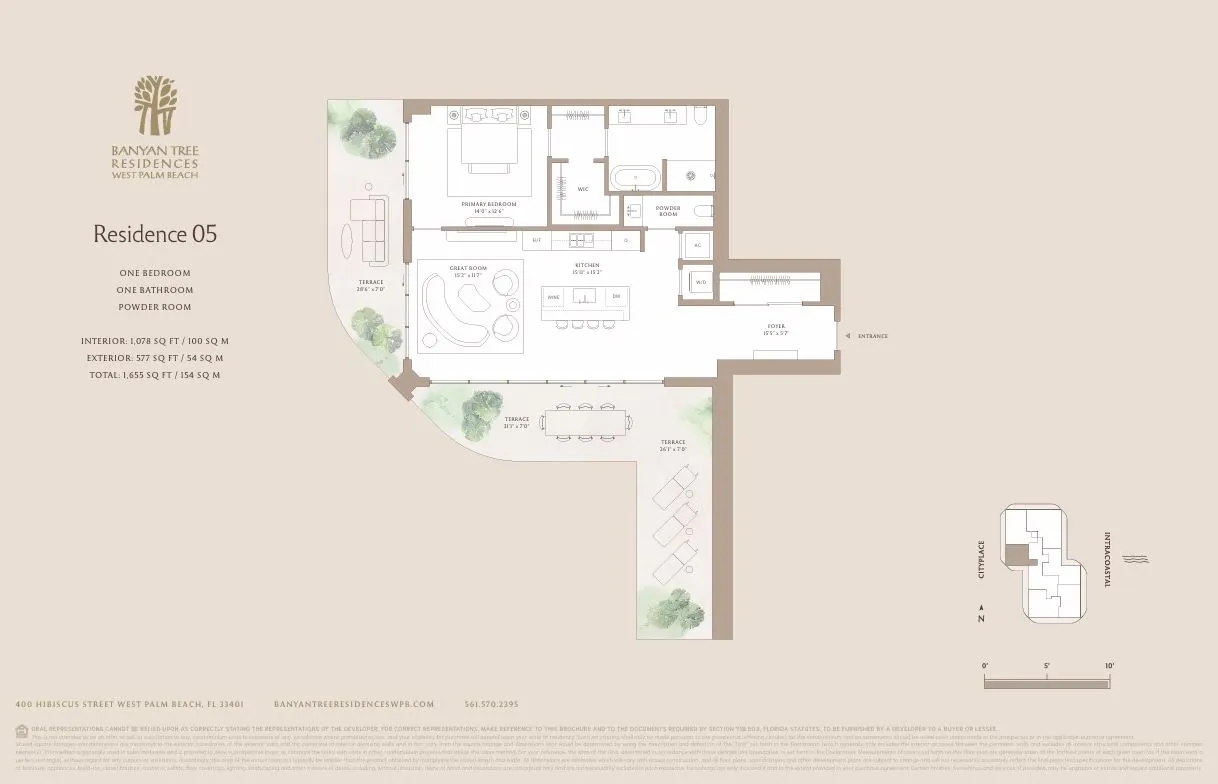 Floor plan for Residence 1105
