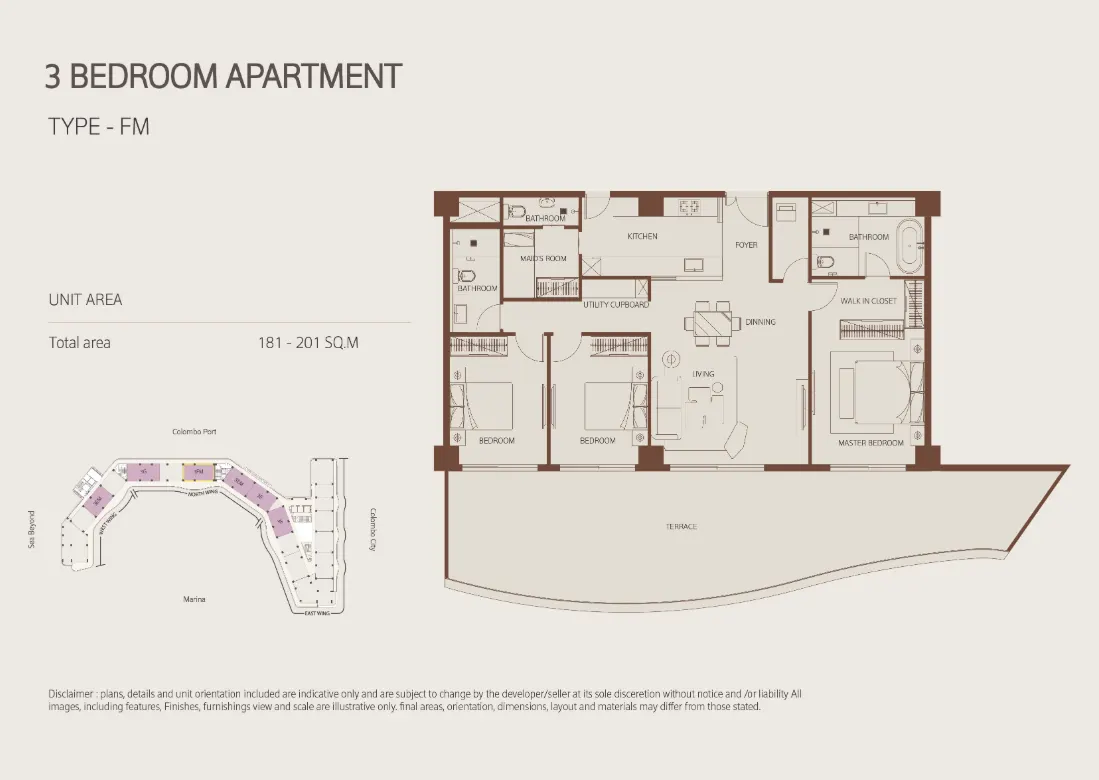 Floor plan for Plot 1/02/05, Colombo 00100, Sri Lanka
