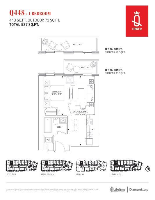 Floor plan for Residence Q418