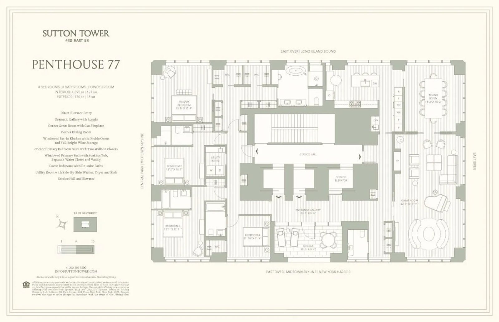 Floor plan for Residence PH77