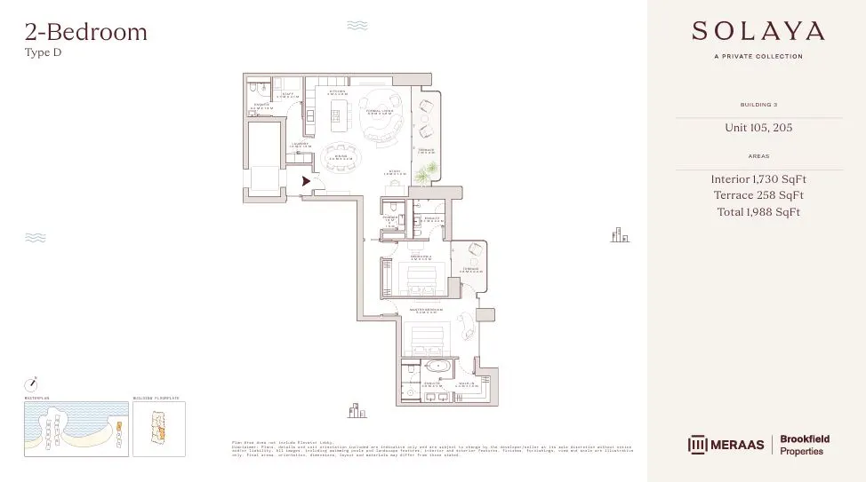 Floor plan for Residence TYPE D