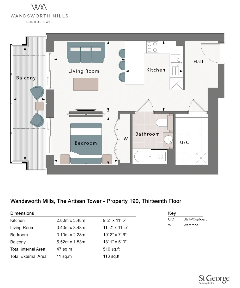Floor plan for Residence 190