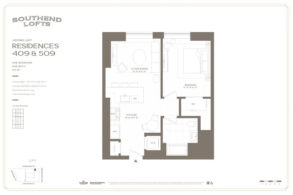 Floor plan for Residence 509