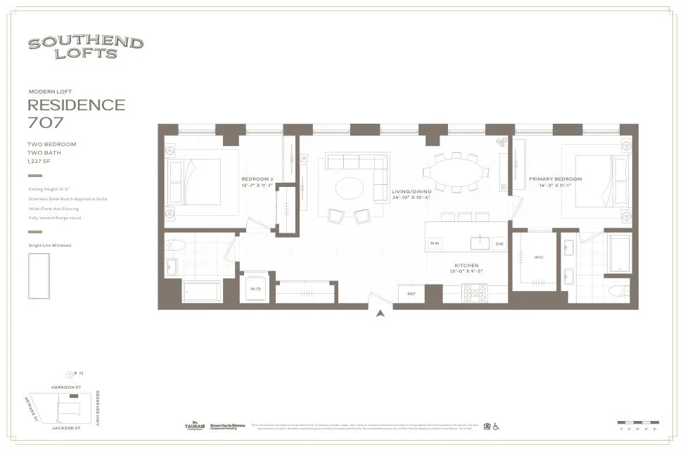 Floor plan for Residence 707