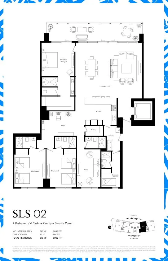 Floor plan for Residence