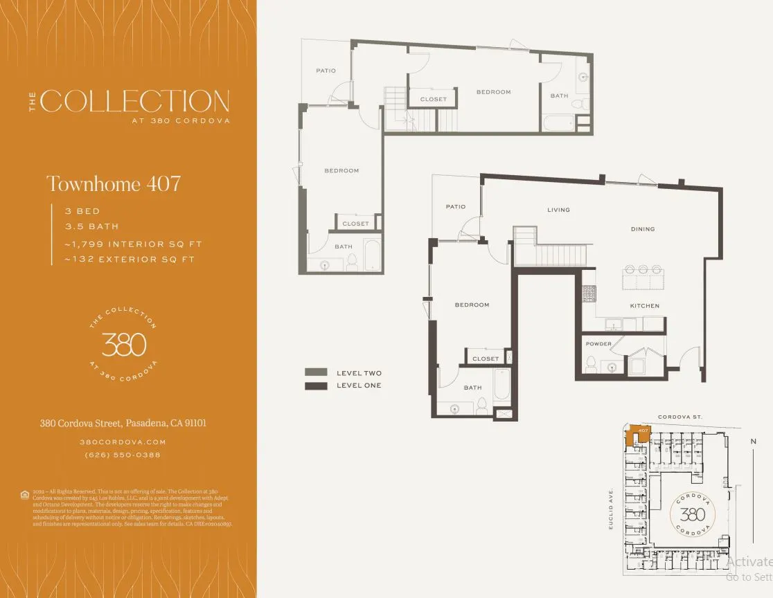 Floor plan for Residence 407