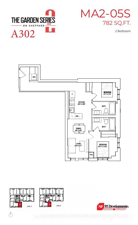 Floor plan for Residence A302
