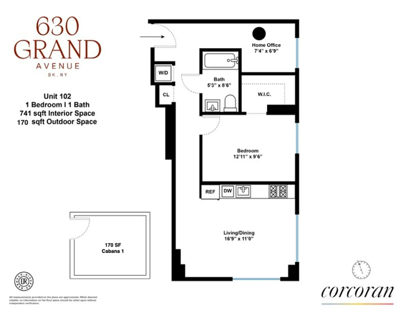 Floor plan for Residence 102