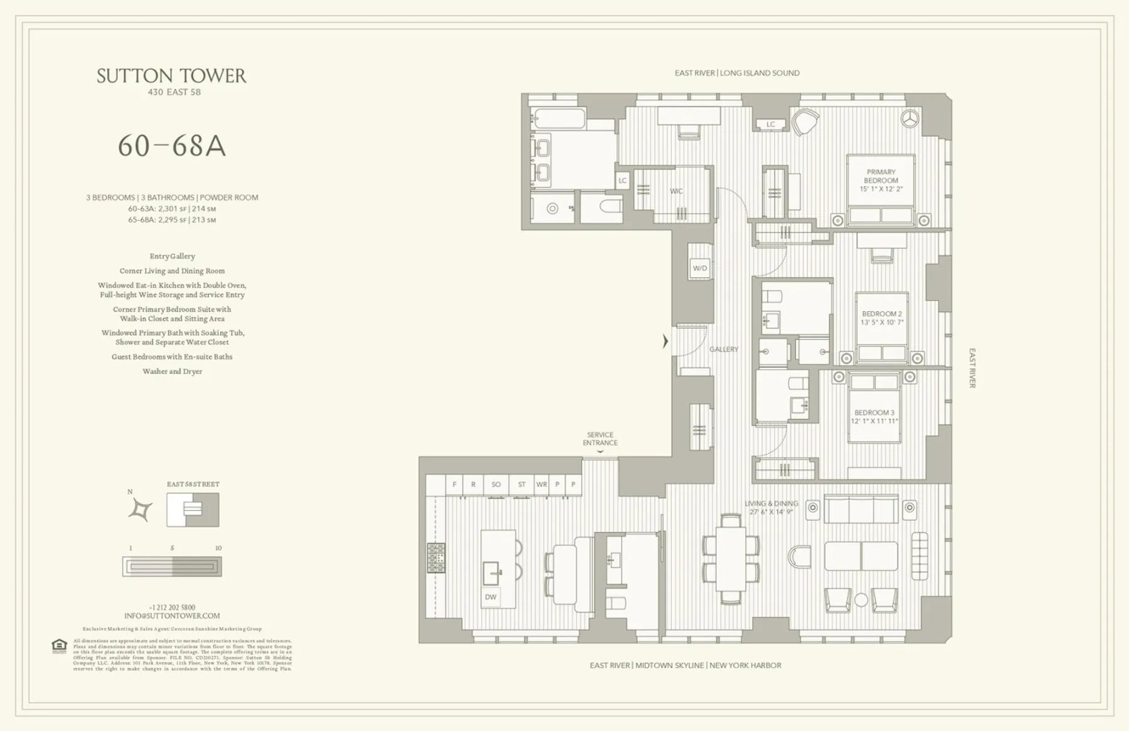 Floor plan for Residence 65A