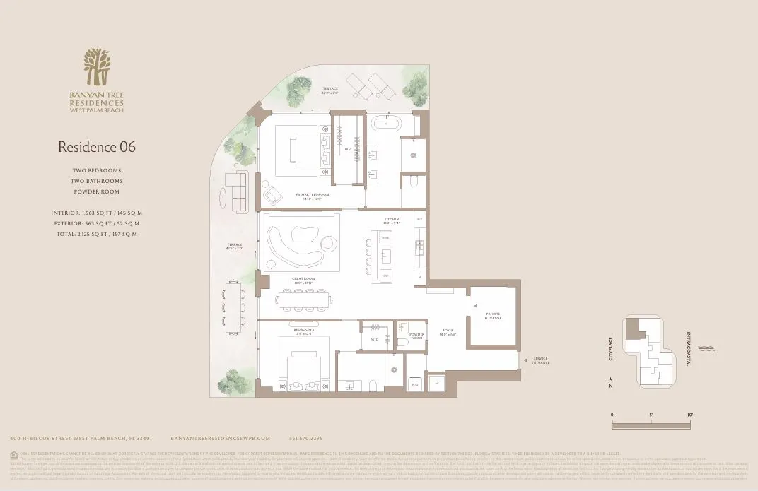 Floor plan for Residence 1606