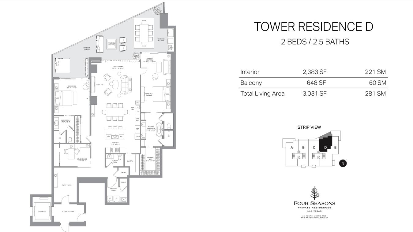 Floor plan for 552 South Stephanie Street
